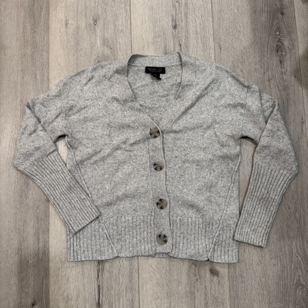 Rachel Zoe Heather Gray Women's Cardigan Sweater